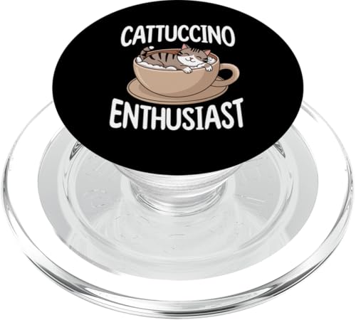 Kaffeekatzen-Design, Grafik, lustige süße Katze in Tasse PopSockets PopGrip für MagSafe Kaffeekatzen-Design, Grafik, lustige süße Katze in Tasse PopSockets PopGrip für MagSafe von Coffee Cat Designs for Men Women