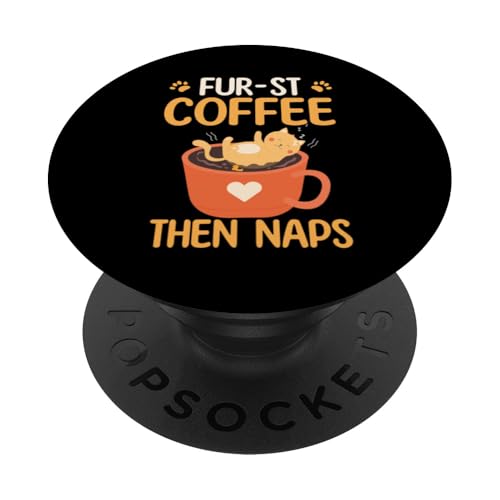 Kaffeekatzen-Design für Katzenliebhaber, lustige Grafik Kaffee PopSockets Klebender PopGrip Kaffeekatzen-Design für Katzenliebhaber, lustige Grafik Kaffee PopSockets Klebender PopGrip von Coffee Cat Designs for Men Women