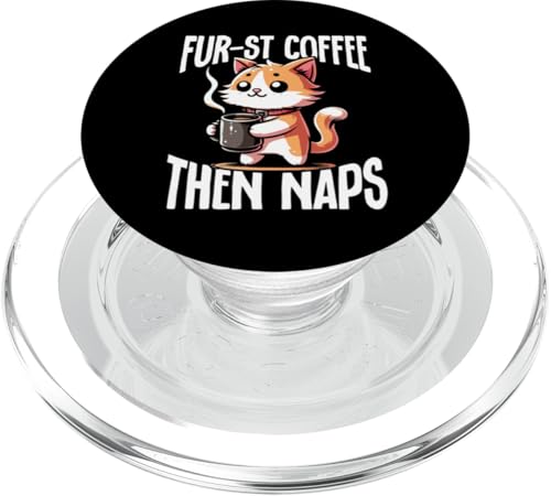 Kaffeekatzen-Design für Katzenliebhaber, niedliche Grafik, Kaffeeliebhaber PopSockets PopGrip für MagSafe Kaffeekatzen-Design für Katzenliebhaber, niedliche Grafik, Kaffeeliebhaber PopSockets PopGrip für MagSafe von Coffee Cat Designs for Men Women
