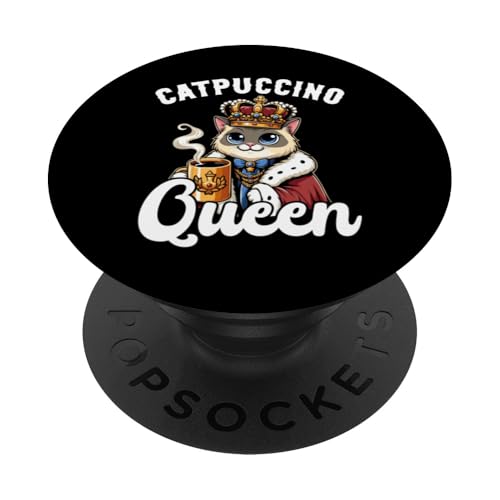 Kaffeekatzen-Grafikdesign, lustig für Katzenliebhaber, Kaffeeliebhaber PopSockets Klebender PopGrip Kaffeekatzen-Grafikdesign, lustig für Katzenliebhaber, Kaffeeliebhaber PopSockets Klebender PopGrip von Coffee Cat Designs for Men Women
