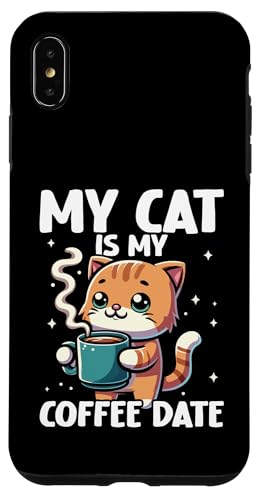 Lustige Design-Grafik für Katzenliebhaber, Kaffeeliebhaber Hülle für iPhone XS Max Lustige Design-Grafik für Katzenliebhaber, Kaffeeliebhaber Hülle für iPhone XS Max von Coffee Cat Designs for Men Women