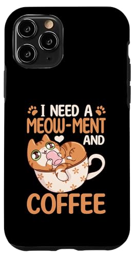 Lustige süße Katze mit Kaffee-Katzen-Grafik Hülle für iPhone 11 Pro Lustige süße Katze mit Kaffee-Katzen-Grafik Hülle für iPhone 11 Pro von Coffee Cat Designs for Men Women
