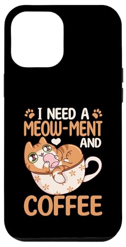 Lustige süße Katze mit Kaffee-Katzen-Grafik Hülle für iPhone 12 Pro Max Lustige süße Katze mit Kaffee-Katzen-Grafik Hülle für iPhone 12 Pro Max von Coffee Cat Designs for Men Women