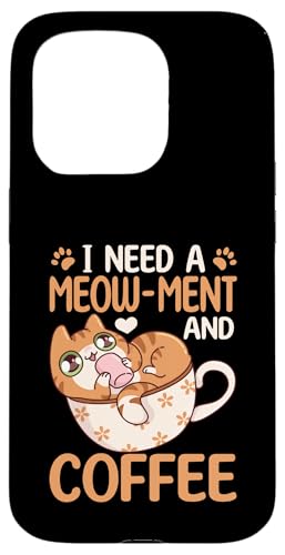 Lustige süße Katze mit Kaffee-Katzen-Grafik Hülle für iPhone 15 Pro Lustige süße Katze mit Kaffee-Katzen-Grafik Hülle für iPhone 15 Pro von Coffee Cat Designs for Men Women