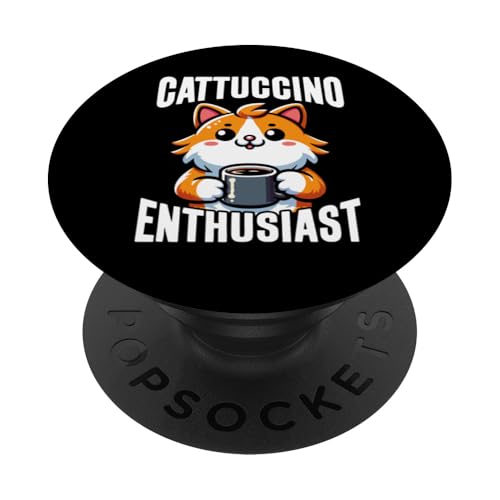 Lustiges Design mit Kaffeekatzenmotiv für Katzenliebhaber, Kaffeeliebhaber PopSockets Klebender PopGrip Lustiges Design mit Kaffeekatzenmotiv für Katzenliebhaber, Kaffeeliebhaber PopSockets Klebender PopGrip von Coffee Cat Designs for Men Women