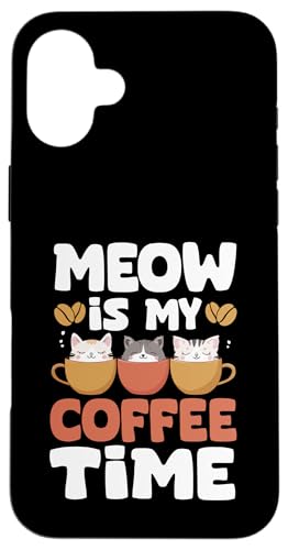 Motiv „Kaffeekatze für Katzenliebhaber“ mit niedlichen Katzen Hülle für iPhone 16 Plus Motiv „Kaffeekatze für Katzenliebhaber“ mit niedlichen Katzen Hülle für iPhone 16 Plus von Coffee Cat Designs for Men Women