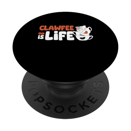 Niedliches Grafikdesign für Katzenliebhaber, Männer und Frauen PopSockets Klebender PopGrip Niedliches Grafikdesign für Katzenliebhaber, Männer und Frauen PopSockets Klebender PopGrip von Coffee Cat Designs for Men Women