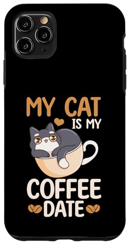 Süßes Design mit Kaffeekatze, lustig für Katzenliebhaber, Kaffee-Date Hülle für iPhone 11 Pro Max Süßes Design mit Kaffeekatze, lustig für Katzenliebhaber, Kaffee-Date Hülle für iPhone 11 Pro Max von Coffee Cat Designs for Men Women