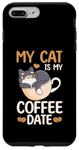 Süßes Design mit Kaffeekatze, lustig für Katzenliebhaber, Kaffee-Date Hülle für iPhone 7 Plus/8 Plus Süßes Design mit Kaffeekatze, lustig für Katzenliebhaber, Kaffee-Date Hülle für iPhone 7 Plus/8 Plus von Coffee Cat Designs for Men Women