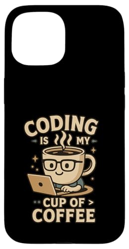 Kaffeeliebhaber Programmierer Programmierung Koffein Hülle für iPhone 15 von Coffee Lover Programmer Programming