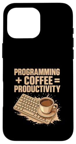 Kaffeeliebhaber Programmierer Programmierung Koffein Hülle für iPhone 16 Pro Max von Coffee Lover Programmer Programming
