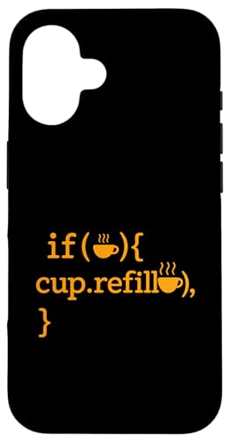 Kaffeeliebhaber Programmierer Programmierung Koffein Hülle für iPhone 16 von Coffee Lover Programmer Programming
