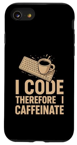 Kaffeeliebhaber Programmierer Programmierung Koffein Hülle für iPhone SE (2020) / 7 / 8 von Coffee Lover Programmer Programming