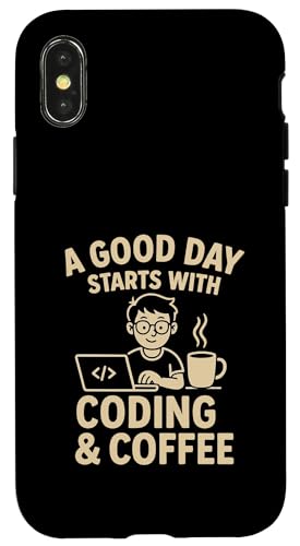 Kaffeeliebhaber Programmierer Programmierung Koffein Hülle für iPhone X/XS von Coffee Lover Programmer Programming