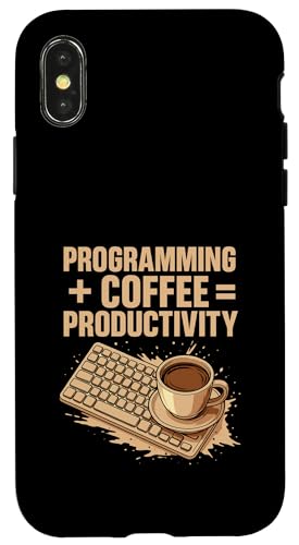 Kaffeeliebhaber Programmierer Programmierung Koffein Hülle für iPhone X/XS von Coffee Lover Programmer Programming