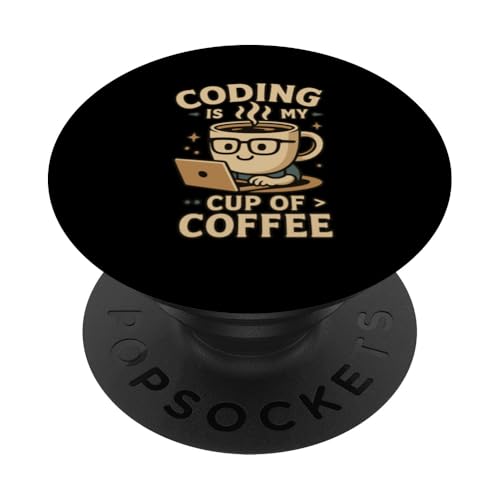 Kaffeeliebhaber Programmierer Programmierung Koffein PopSockets Klebender PopGrip Kaffeeliebhaber Programmierer Programmierung Koffein PopSockets Klebender PopGrip von Coffee Lover Programmer Programming