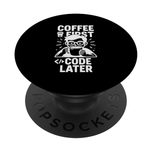 Kaffeeliebhaber Programmierer Programmierung Koffein PopSockets Klebender PopGrip Kaffeeliebhaber Programmierer Programmierung Koffein PopSockets Klebender PopGrip von Coffee Lover Programmer Programming