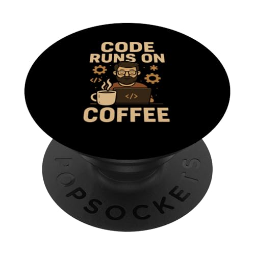 Kaffeeliebhaber Programmierer Programmierung Koffein PopSockets Klebender PopGrip Kaffeeliebhaber Programmierer Programmierung Koffein PopSockets Klebender PopGrip von Coffee Lover Programmer Programming