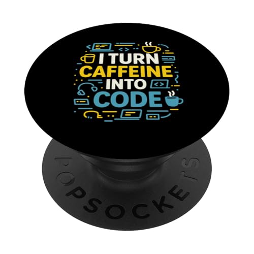 Kaffeeliebhaber Programmierer Programmierung Koffein PopSockets Klebender PopGrip Kaffeeliebhaber Programmierer Programmierung Koffein PopSockets Klebender PopGrip von Coffee Lover Programmer Programming