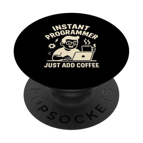 Kaffeeliebhaber Programmierer Programmierung Koffein PopSockets Klebender PopGrip Kaffeeliebhaber Programmierer Programmierung Koffein PopSockets Klebender PopGrip von Coffee Lover Programmer Programming