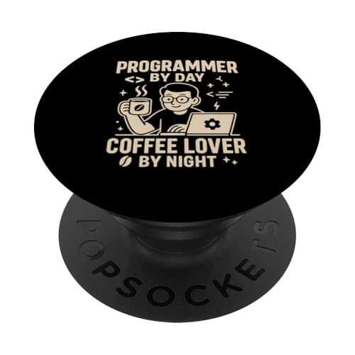 Kaffeeliebhaber Programmierer Programmierung Koffein PopSockets Klebender PopGrip Kaffeeliebhaber Programmierer Programmierung Koffein PopSockets Klebender PopGrip von Coffee Lover Programmer Programming