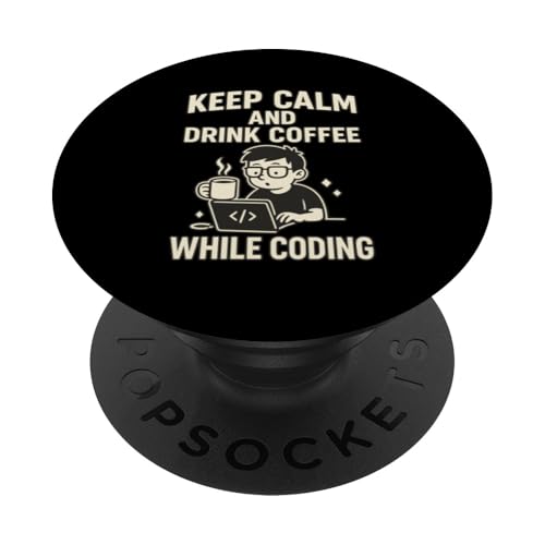 Kaffeeliebhaber Programmierer Programmierung Koffein PopSockets Klebender PopGrip Kaffeeliebhaber Programmierer Programmierung Koffein PopSockets Klebender PopGrip von Coffee Lover Programmer Programming