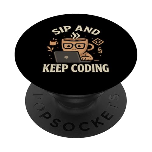 Kaffeeliebhaber Programmierer Programmierung Koffein PopSockets Klebender PopGrip Kaffeeliebhaber Programmierer Programmierung Koffein PopSockets Klebender PopGrip von Coffee Lover Programmer Programming
