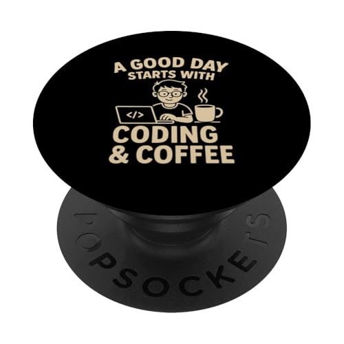 Kaffeeliebhaber Programmierer Programmierung Koffein PopSockets Klebender PopGrip Kaffeeliebhaber Programmierer Programmierung Koffein PopSockets Klebender PopGrip von Coffee Lover Programmer Programming
