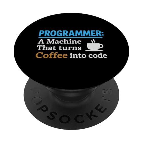 Kaffeeliebhaber Programmierer Programmierung Koffein PopSockets Klebender PopGrip Kaffeeliebhaber Programmierer Programmierung Koffein PopSockets Klebender PopGrip von Coffee Lover Programmer Programming