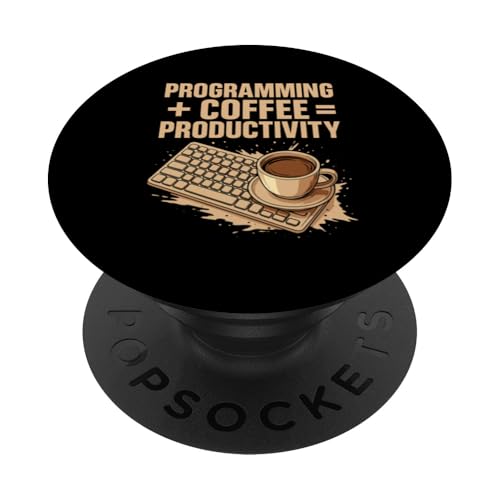 Kaffeeliebhaber Programmierer Programmierung Koffein PopSockets Klebender PopGrip Kaffeeliebhaber Programmierer Programmierung Koffein PopSockets Klebender PopGrip von Coffee Lover Programmer Programming