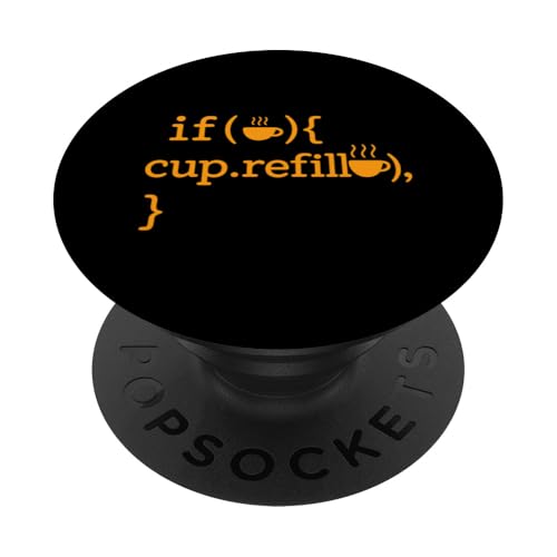 Kaffeeliebhaber Programmierer Programmierung Koffein PopSockets Klebender PopGrip Kaffeeliebhaber Programmierer Programmierung Koffein PopSockets Klebender PopGrip von Coffee Lover Programmer Programming