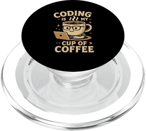 Kaffeeliebhaber Programmierer Programmierung Koffein PopSockets PopGrip für MagSafe von Coffee Lover Programmer Programming