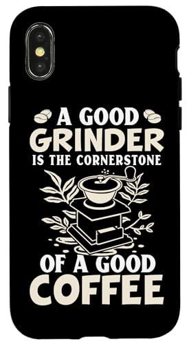Barista: Eine gute Mühle ist der Eckpfeiler eines guten Kaffees Hülle für iPhone X/XS Barista: Eine gute Mühle ist der Eckpfeiler eines guten Kaffees Hülle für iPhone X/XS von Coffee Maker Design For Baristas