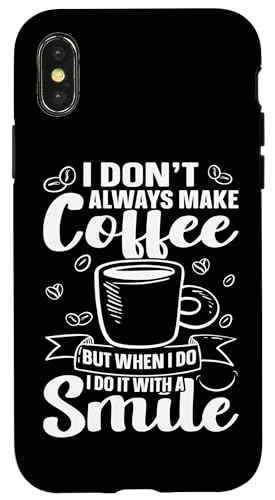 Barista: Ich mache nicht immer Kaffee, aber wenn Hülle für iPhone X/XS Barista: Ich mache nicht immer Kaffee, aber wenn Hülle für iPhone X/XS von Coffee Maker Design For Baristas