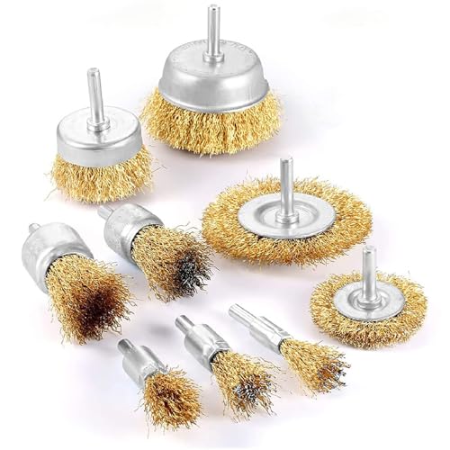 9 Stück Drahtbürste Bohrmaschine Messingbürste Bürstenaufsatz Akkuschrauber Stahlbürste Stahlbürste Bohrmaschine Set für Bohrmaschine Rost,Schleifen,Polieren,Entfernen von Farbe 9 Stück Drahtbürste Bohrmaschine Messingbürste Bürstenaufsatz Akkuschrauber Stahlbürste Stahlbürste Bohrmaschine Set für Bohrmaschine Rost,Schleifen,Polieren,Entfernen von Farbe von Cohentbliss