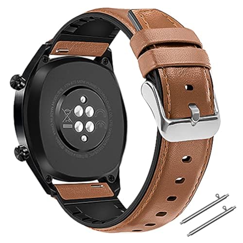 Coholl 22 mm Armband kompatibel mit Huawei Watch GT 2/Huawei Watch GT 46 mm Sport/Classic/Active/Elite, verstellbares Armband Ersatzarmband (Brown) von Coholl