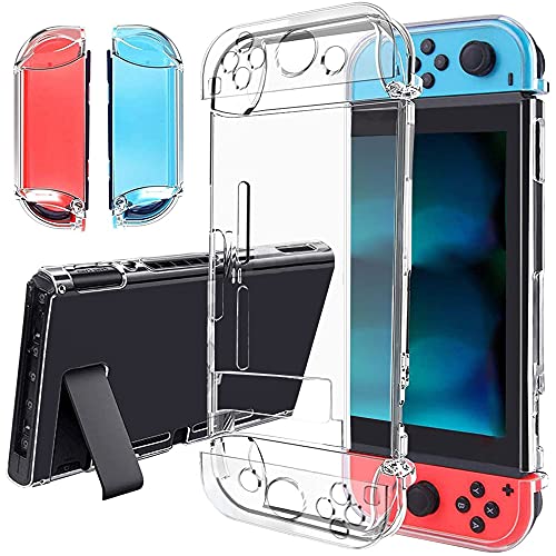 Coholl Dockable Schutzhülle Kompatibel mit Nintendo Switch Trennbare Transparent Schutzhülle Kompatibel mit Nintendo Switch Console und Joy-Con Controllern (transparent) von Coholl