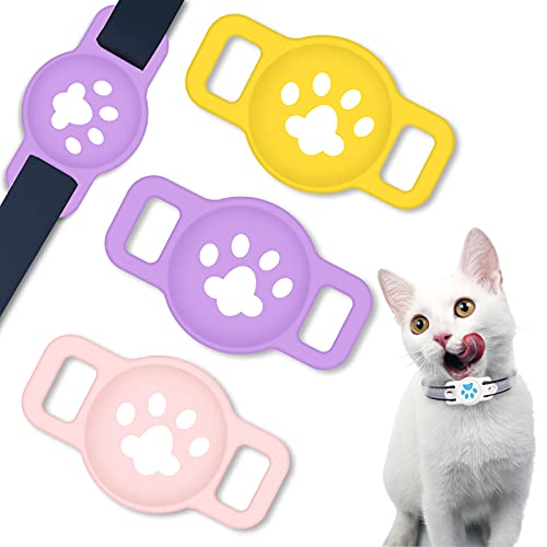 Coholl Schutzhülle Kompatibel mit Apple AirTag Hülle,[3 Stück] Silikon Hülle für GPS Finder Hundehalsband,Anti-Lost Pet Loop Holder Case für Katze Hund Halsband, Kinder ältere von Coholl