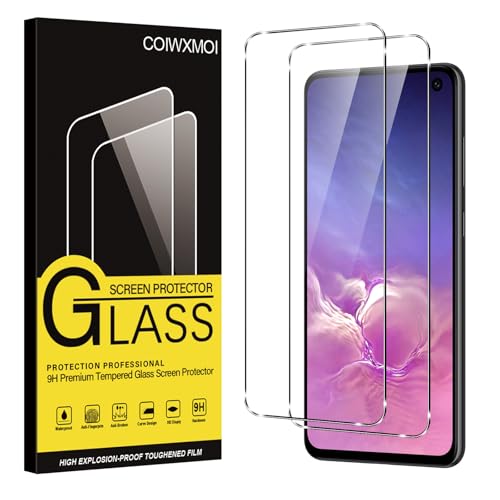 Coiwxmoi 2 Stück Schutzfolie für Samsung Galaxy S10e, 9H Härte Full Screen Schutzglas Ultra HD Displayschutzfolie Blasenfrei Anti-Kratzen Anti-Fingerprint Ultra-Klar Displayschutz Panzerglas von Coiwxmoi