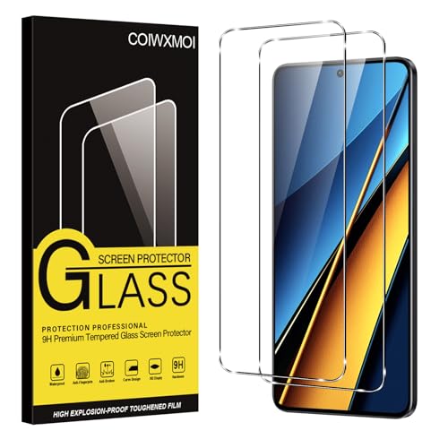 Coiwxmoi 2 Stück Schutzfolie für Xiaomi Poco X6 Pro 5G, 9H Härte Full Screen Schutzglas Ultra HD Displayschutzfolie Blasenfrei Anti-Kratzen Anti-Fingerprint Ultra-Klar Displayschutz Panzerglas Coiwxmoi 2 Stück Schutzfolie für Xiaomi Poco X6 Pro 5G, 9H Härte Full Screen Schutzglas Ultra HD Displayschutzfolie Blasenfrei Anti-Kratzen Anti-Fingerprint Ultra-Klar Displayschutz Panzerglas von Coiwxmoi