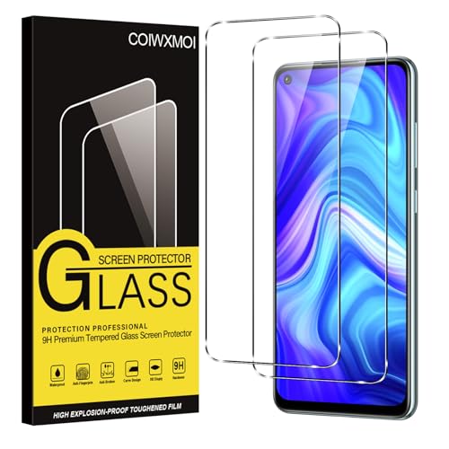 Coiwxmoi 2 Stück Schutzfolie für Xiaomi Redmi Note 9,9H Härte Full Screen Schutzglas HD Displayschutzfolie Blasenfrei Anti-Kratzen Anti-Fingerprint Ultra-Klar Displayschutz Panzerglas für Redmi Note 9 von Coiwxmoi