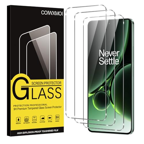 Coiwxmoi 3 Stück Panzer Schutz Glas für OnePlus Nord 3 5G 6,74", HD Klar Glas Displayschutz, 9H Härte Schutzfolie, Anti-Kratzen Ultrabeständig Displayschutzfolie für OnePlus Nord 3 5G von Coiwxmoi