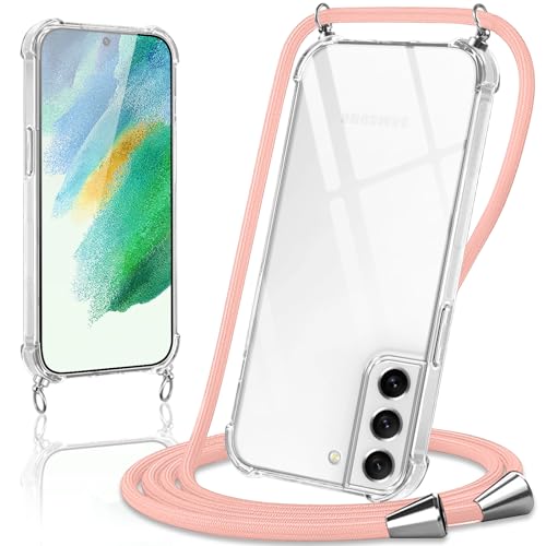 Coiwxmoi Handykette Handyhülle für Samsung Galaxy S21 FE 5G Hülle mit Band 6.4",Transparent Case mit Kette Abnehmbar zum Umhängen Kordel Schutzhülle,Weich Silikon TPU Stoßfest Cover,Roségold Coiwxmoi Handykette Handyhülle für Samsung Galaxy S21 FE 5G Hülle mit Band 6.4",Transparent Case mit Kette Abnehmbar zum Umhängen Kordel Schutzhülle,Weich Silikon TPU Stoßfest Cover,Roségold von Coiwxmoi