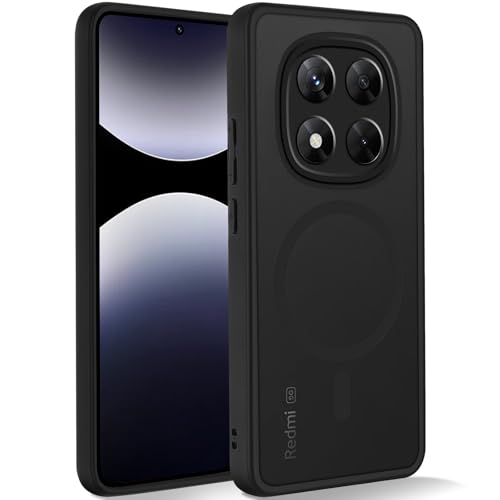 Coiwxmoi Magnetisch Hülle für Xiaomi Redmi Note 14 PRO 5G/Poco X7 5G 6.67",Kompatibel mit Magsafe, Matt Transluzente Handyhülle Anti-Fingerabdruck PC Rückseite + TPU Silikon Schutzhülle,Schwarz Coiwxmoi Magnetisch Hülle für Xiaomi Redmi Note 14 PRO 5G/Poco X7 5G 6.67",Kompatibel mit Magsafe, Matt Transluzente Handyhülle Anti-Fingerabdruck PC Rückseite + TPU Silikon Schutzhülle,Schwarz von Coiwxmoi