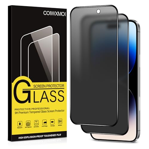 Coiwxmoi Matt Sichtschutz Panzer Schutz Glas für iPhone 14 Pro,Matte Anti-Spähen Sichtschutzfolie 9H Härte HD Anti-Spy Schutzfolie Blendschutz Anti-Fingerabdruck Kratzfest Panzerfolie,2 Stück Coiwxmoi Matt Sichtschutz Panzer Schutz Glas für iPhone 14 Pro,Matte Anti-Spähen Sichtschutzfolie 9H Härte HD Anti-Spy Schutzfolie Blendschutz Anti-Fingerabdruck Kratzfest Panzerfolie,2 Stück von Coiwxmoi
