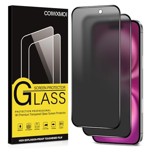 Coiwxmoi Matt Sichtschutz Panzer Schutz Glas für iPhone 16 Plus/iPhone 15 Plus,Matte Anti-Spähen Sichtschutzfolie 9H Härte HD Anti-Spy Schutzfolie Blendschutz Anti-Fingerabdruck Panzerfolie,2 Stück Coiwxmoi Matt Sichtschutz Panzer Schutz Glas für iPhone 16 Plus/iPhone 15 Plus,Matte Anti-Spähen Sichtschutzfolie 9H Härte HD Anti-Spy Schutzfolie Blendschutz Anti-Fingerabdruck Panzerfolie,2 Stück von Coiwxmoi