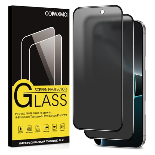 Coiwxmoi Matt Sichtschutz Panzer Schutz Glas für iPhone 16 Pro Max,Matte Anti-Spähen Sichtschutzfolie 9H Härte HD Anti-Spy Schutzfolie Blendschutz Anti-Fingerabdruck Kratzfest Panzerfolie,2 Stück Coiwxmoi Matt Sichtschutz Panzer Schutz Glas für iPhone 16 Pro Max,Matte Anti-Spähen Sichtschutzfolie 9H Härte HD Anti-Spy Schutzfolie Blendschutz Anti-Fingerabdruck Kratzfest Panzerfolie,2 Stück von Coiwxmoi