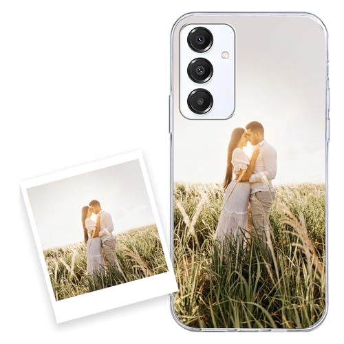 Coiwxmoi Personalisierte Handyhülle für Samsung Galaxy A16 5G 6,7'', Personalisiert Hülle mit Eigenem Bild Foto Selbst Gestalten Schutzhülle, Individuelle Design Case für Samsung A16 5G,transparent von Coiwxmoi