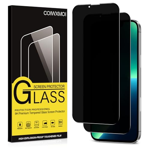 Coiwxmoi Sichtschutz für Apple iPhone 13 Pro Max Anti-Spähen Panzer Schutz Glas Privatsphäre Schutzfolie 9H Härte Kratzfest Bläschenfrei HD Anti Spy Gehärtetes Panzerfolie Blickschutzfolie,2 Stück Coiwxmoi Sichtschutz für Apple iPhone 13 Pro Max Anti-Spähen Panzer Schutz Glas Privatsphäre Schutzfolie 9H Härte Kratzfest Bläschenfrei HD Anti Spy Gehärtetes Panzerfolie Blickschutzfolie,2 Stück von Coiwxmoi