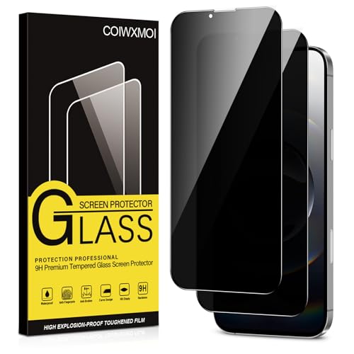 Coiwxmoi Sichtschutz für Apple iPhone 16e Anti-Spähen Panzer Schutz Glas Privatsphäre Schutzfolie 9H Härte Kratzfest Bläschenfrei HD Anti Spy Gehärtetes Panzerfolie Blickschutzfolie,2 Stück Coiwxmoi Sichtschutz für Apple iPhone 16e Anti-Spähen Panzer Schutz Glas Privatsphäre Schutzfolie 9H Härte Kratzfest Bläschenfrei HD Anti Spy Gehärtetes Panzerfolie Blickschutzfolie,2 Stück von Coiwxmoi